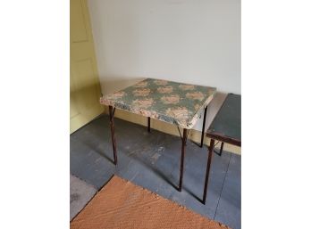 Vintage Quilted Top Folding/card Table (Great Room)