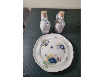 Set Of 3 Signed Ceramic Pieces (Great Room)