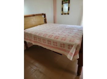 Vintage Pink And White Diamond Quilt (Bedroom 3)