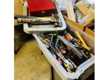 Bin With Assorted Tools (Basement)