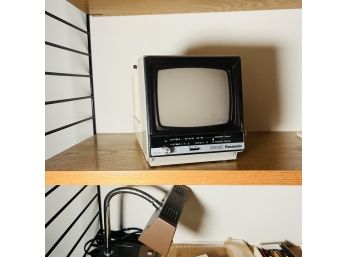 Panasonic Portable Black And White Television (Bedroom 6)