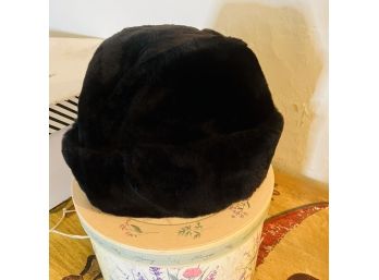 Vintage Lambskin Hat (Upstairs Hallway)