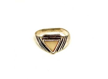 Triangle Sterling Silver Ring Size 7