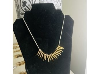 Silver And Gold Tone Necklace