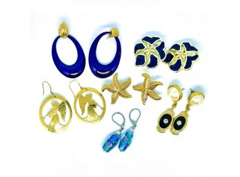 Gold Tone Earring Assortment