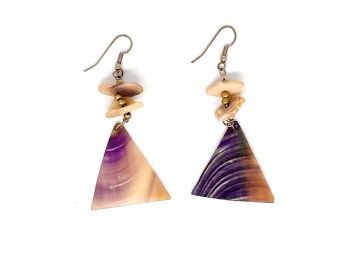 Shell And Mother Of Pearl Earrings