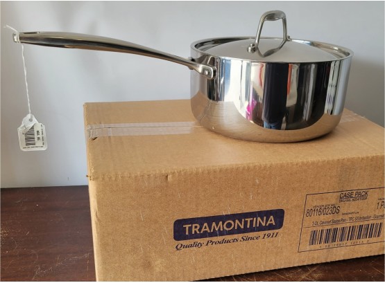 Tramontina 3 Quart Covered Sauce Pan With Lid