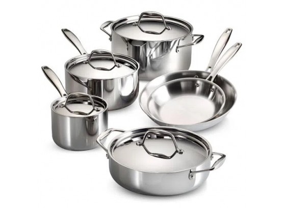 Tramontina 10-piece Try-Ply Clad Cookware Set - Induction Ready