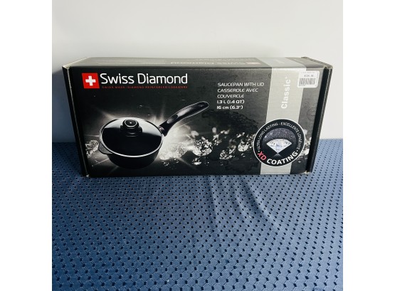 Swiss Diamond 1.4 Quart Saucepan With Lid