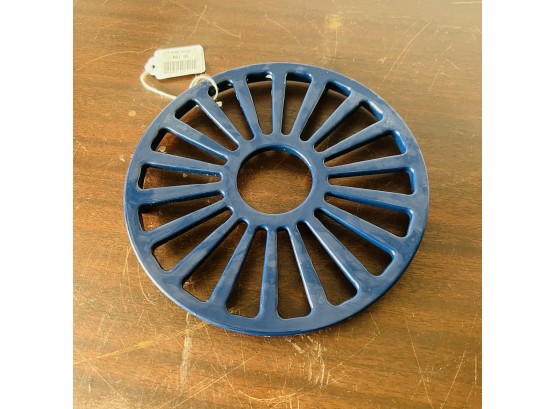 Tramontina Enamel Cast Iron Trivet In Blue With Box