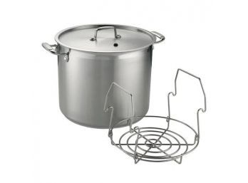 Tramontina 22 Quart Stainless Steel Canning Stock Pot With Rack