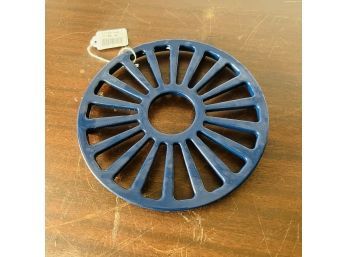 Tramontina Enamel Cast Iron Trivet In Blue With Box