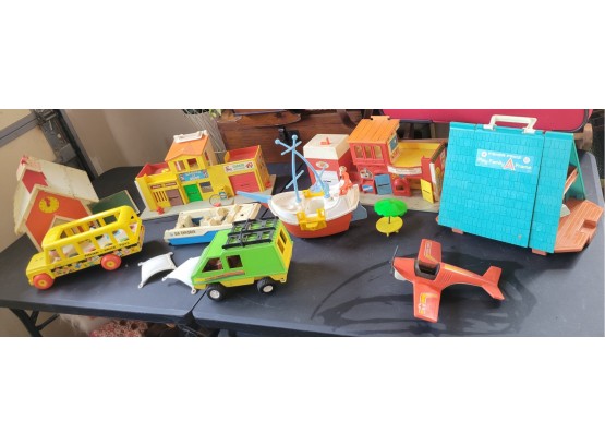 Lot Of Vintage Fisher Price Toys