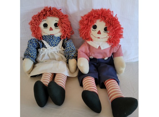 Vintage Raggedy Ann & Andy Rag Dolls (Bin 5)
