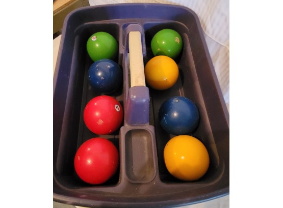 Bocce Balls In Bucket