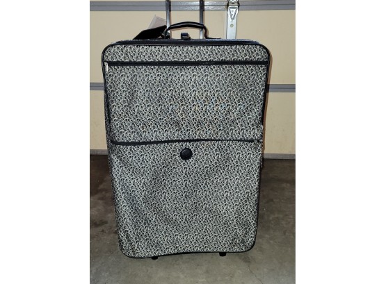 Black And White Samsonite Suitcase