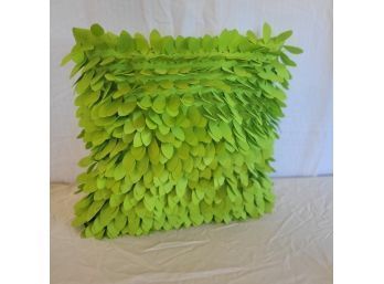 Green Leafy Throw Pillow (Bin 2)