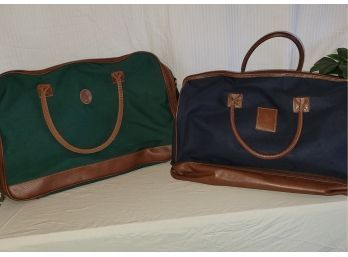 Set Of 2 Polo Travel Bags Green & Blue