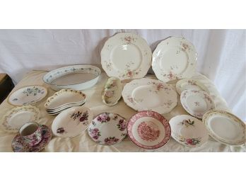 Mixed Lot Of Vintage China Pieces Multiple Brands And Styles