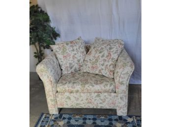 Floral Chair With Pillows