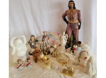 Multiple Figurines Lot Mixed Styles And Sizes