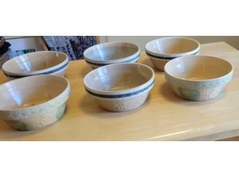 Set Of 6 Ceramic-stone Planters