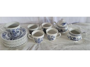 Enoch Wedgewood (Tunstall LTD) China Pieces In The Blue Heritage Pattern