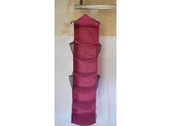 Dark Pink Hanging Clothes Sorter (Bin 1)