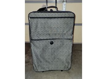 Black And White Samsonite Suitcase