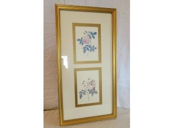 Roses Double Print Gold Frame