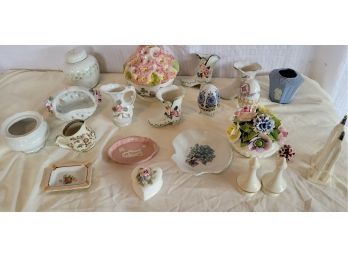 Large Collection Of Porcelain And Ceramic Decorations Mixed Styles