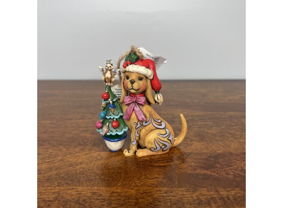 Jim Shore - Christmas Dog Hanging Ornament  (1 Of 2 - Box Condition May Vary)