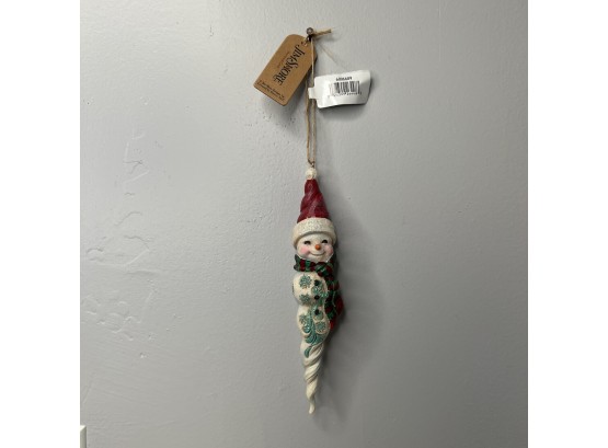 Jim Shore - Snowman Hanging Ornament  - Icicle (2 Of 5 - Box Condition May Vary)