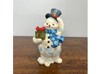 Jim Shore - Snowman Figurine - Welcome Wintery Wonders (1 Of 3 - Box Condition May Vary)