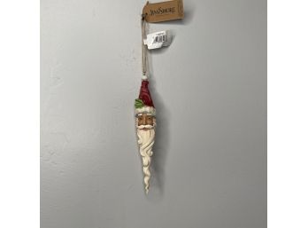 Jim Shore - Santa Hanging Ornament  - Winter Wonderland  Icicle (1 Of 4 - Box Condition May Vary)
