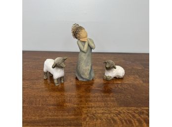 Willow Tree - Nativity - Little Shepherdess (1 Of 2 - Box Condition May Vary)