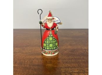 Jim Shore - Santa Figurine - With Cane  (1 Of 2 - Box Condition May Vary)