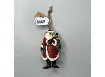 Jim Shore - Santa Hanging Ornament  - With Toy Bag (1 Of 2 - Box Condition May Vary)