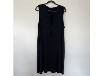 Simply Noelle Black Lace Up Dress - S/M