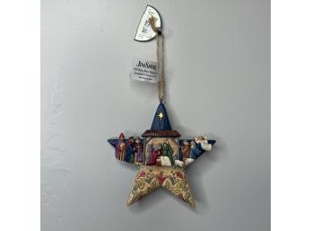 Jim Shore - Nativity Star Hanging Ornament  - (3 Of 4 - Box Condition May Vary)