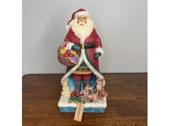Jim Shore - A Festive Forage Santa Figurine