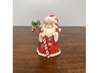 Jim Shore - Santa Mini Figurine - With Candy Cane (2 Of 4 - Box Condition May Vary)