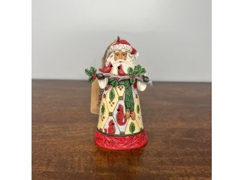 Jim Shore - Santa Hanging Ornament  - With Cardinals  (2 Of 3 - Box Condition May Vary)