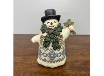 Jim Shore - Snowman Figurine - Winter Greetings  (1 Of 2 - Box Condition May Vary)