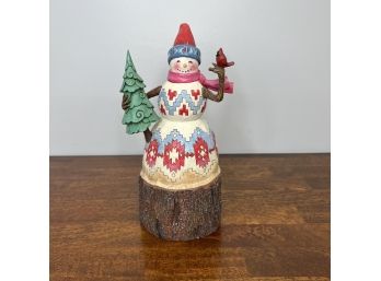 Jim Shore - Snowman Figurine - Naturally Merry