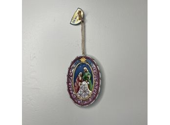 Jim Shore - Holy Family Scene Hanging Ornament