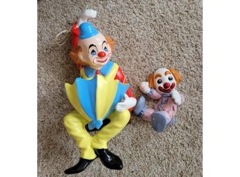 2 Ceramic Clowns