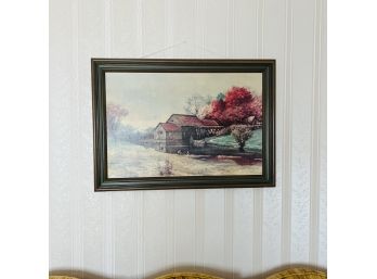 Large Framed Robert Wood Wall Art Print (Living Room)