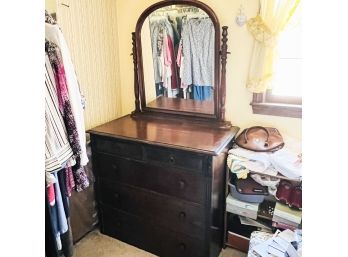 Vintage Dresser With Mirror (Bedroom 2)
