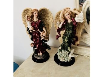 Pair Of Angel Figures (Bedroom 1)